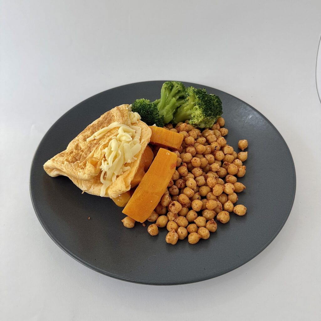 OMELETTE CON BRÓCOLI ASADO